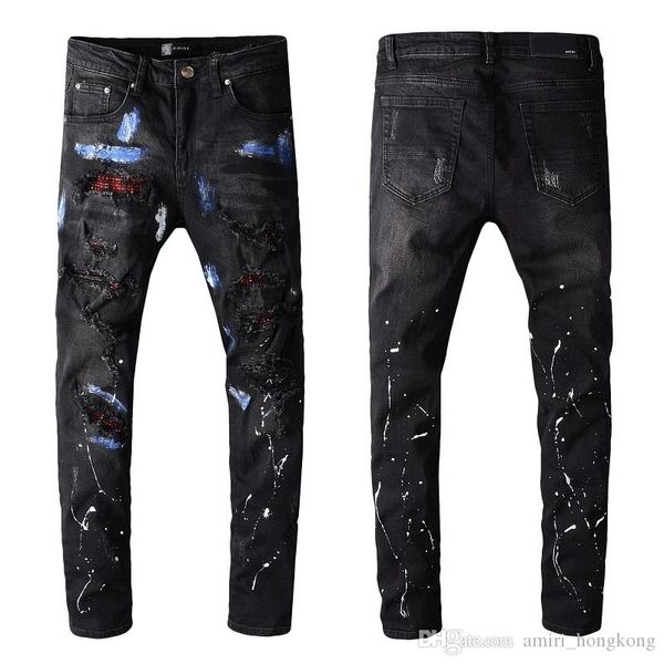 new arrival mens designer jeans rhinestone vintage style hole fashion mens jeans slim motorcycle biker hip hop pants ize 28-40, Blue
new arrival mens designer jeans rhinestone vintage style hole fashion mens jeans slim motorcycle biker hip hop pants ize 28-40, Blue