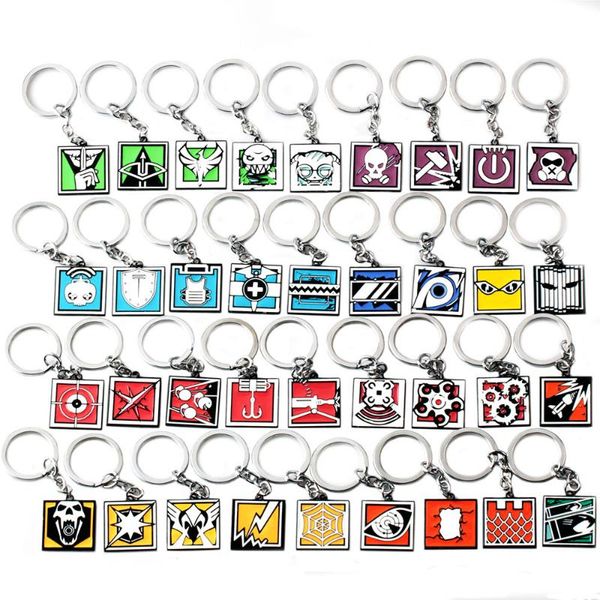rainbow six siege hibana fuze key chains for men women jewelry jager glaz keychain male anime keyring holder porte clef gift, Silver
rainbow six siege hibana fuze key chains for men women jewelry jager glaz keychain male anime keyring holder porte clef gift, Silver