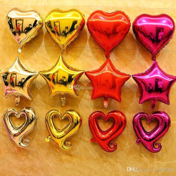 50pcs/lot romantic wedding balloons aluminum coating festival brithday party anniversary supplies heart and star balloon decoration
50pcs/lot romantic wedding balloons aluminum coating festival brithday party anniversary supplies heart and star balloon decoration