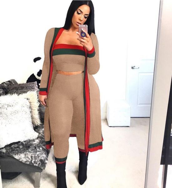 women's clothes stitching wrapped chest tight stripes three-piece suit women's piece sets casual women's new sexy, White
women's clothes stitching wrapped chest tight stripes three-piece suit women's piece sets casual women's new sexy, White