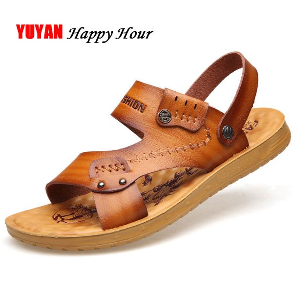 2019 sandals men flat beach sandals soft leather summer casual shoes mens summer male shoes thick sole ka658, Black
2019 sandals men flat beach sandals soft leather summer casual shoes mens summer male shoes thick sole ka658, Black