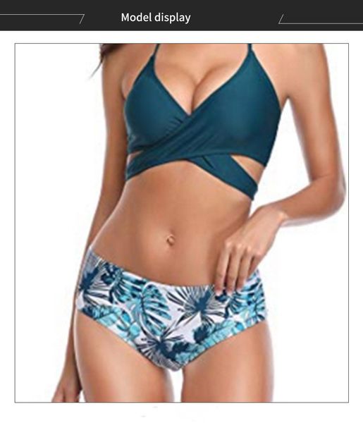 2019 bikini european and american swimsuit women's gathered bikini printed sling fashion split swimsuit, White;black
2019 bikini european and american swimsuit women's gathered bikini printed sling fashion split swimsuit, White;black