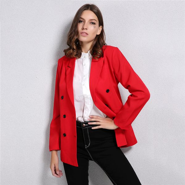 blazer new arrival spring autumn women double breasted button notched collar ol work office suits outwear drop shipping, White;black
blazer new arrival spring autumn women double breasted button notched collar ol work office suits outwear drop shipping, White;black