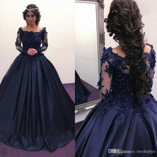 3d floral applique quinceanera dresses navy blue with long illusion sleeves beaded square neck ballgown pageant prom dress, White
3d floral applique quinceanera dresses navy blue with long illusion sleeves beaded square neck ballgown pageant prom dress, White