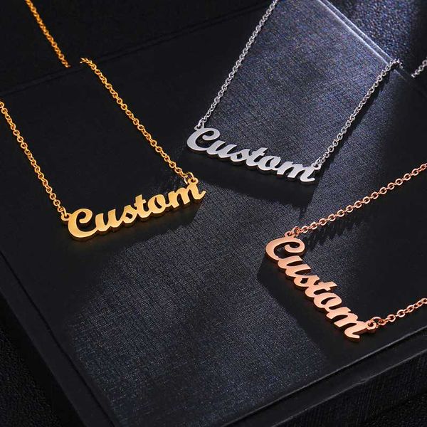 fashion stainless steel custom name necklace, personalized short necklace, pendant, gift nameplate, Silver
fashion stainless steel custom name necklace, personalized short necklace, pendant, gift nameplate, Silver