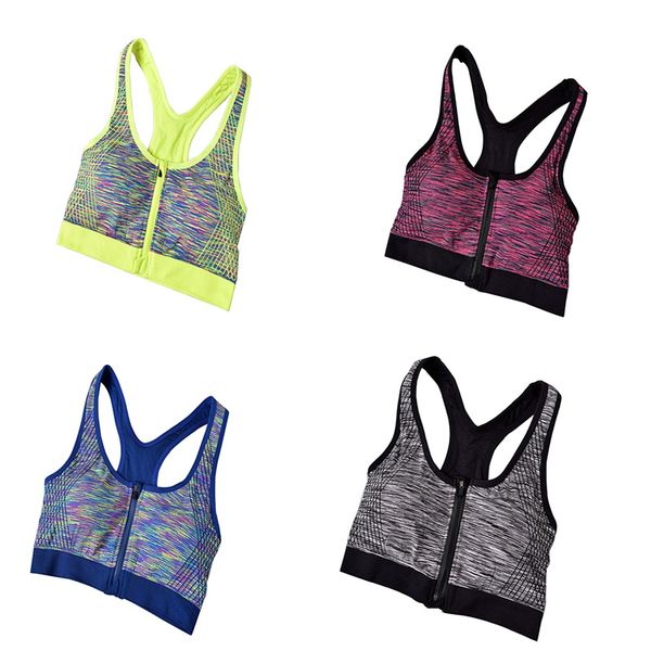 women's sports bra pushes fitness padded vest sports underwear shockproof zipper yoga bra, White;black
women's sports bra pushes fitness padded vest sports underwear shockproof zipper yoga bra, White;black