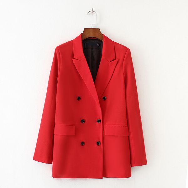 fashion 2018 female double breasted pocket women blazer work office business suit outwear women red suit jacket formal blazer, White;black
fashion 2018 female double breasted pocket women blazer work office business suit outwear women red suit jacket formal blazer, White;black
