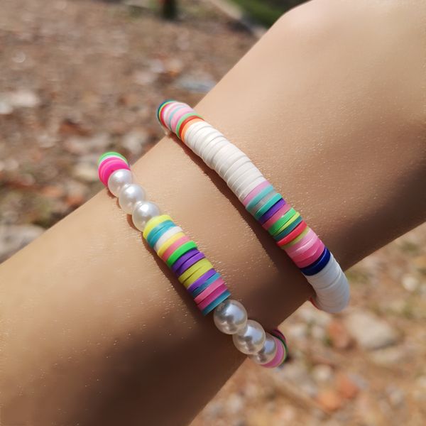 6mm bohemian colorful clay bracelets for women handmade imitation pearl charm bracelet female jewelry, Golden;silver
6mm bohemian colorful clay bracelets for women handmade imitation pearl charm bracelet female jewelry, Golden;silver