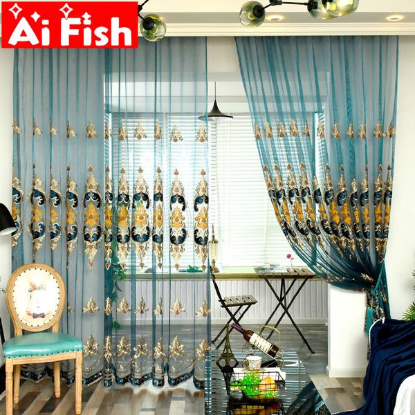 blue luxury velvet high-grade yellow floral embroidery sheer tulle window screen lace wave bottom curtains for bedroom m141-40
blue luxury velvet high-grade yellow floral embroidery sheer tulle window screen lace wave bottom curtains for bedroom m141-40