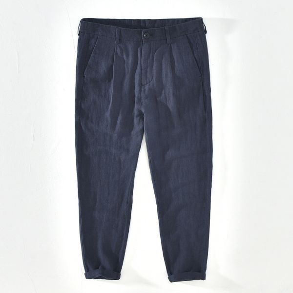2020 men spring fashion japan style 100% linen ankle length pant male solid color pencil pant casual trousers, Black
2020 men spring fashion japan style 100% linen ankle length pant male solid color pencil pant casual trousers, Black