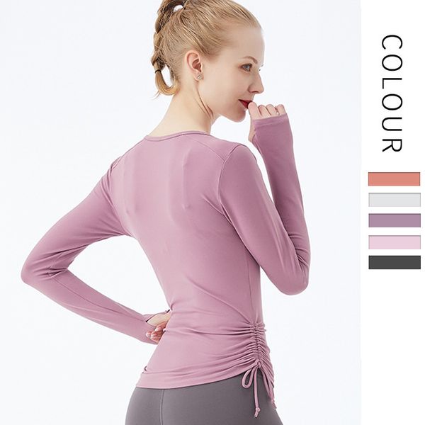 drawstring yoga clothes casual slim quick-drying running zipper sports fitness clothes female long sleeves workout shirt, White;red
drawstring yoga clothes casual slim quick-drying running zipper sports fitness clothes female long sleeves workout shirt, White;red