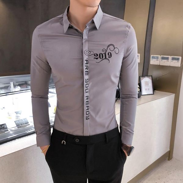 gray shirt men autumn new business formal wear mens dress shirts long sleeve embroidery formal wear social shirt men casual slim, White;black
gray shirt men autumn new business formal wear mens dress shirts long sleeve embroidery formal wear social shirt men casual slim, White;black