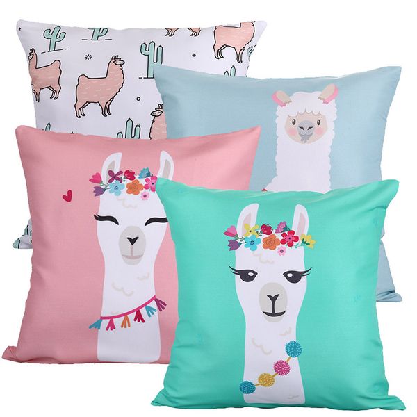Animal Alpaca Flower Cushion Cover Cactus Party Llama Pillow Case Tropical Vintage Chair For Sofa Throw Pillows 45cm Burlap Soft
Animal Alpaca Flower Cushion Cover Cactus Party Llama Pillow Case Tropical Vintage Chair For Sofa Throw Pillows 45cm Burlap Soft