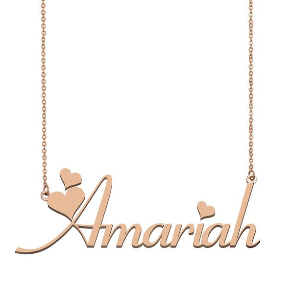 Amariah Name Necklace Pendant for Women Girlfriend Gifts Custom Nameplate Children Best Friends Jewelry 18k Gold Plated Stainless Steel, Silver
Amariah Name Necklace Pendant for Women Girlfriend Gifts Custom Nameplate Children Best Friends Jewelry 18k Gold Plated Stainless Steel, Silver