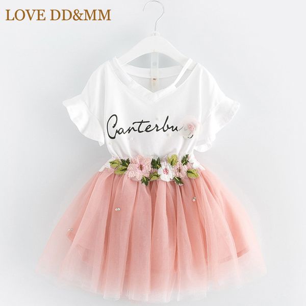 love dd&mm girls clothing sets 2020 summer new girls fashion short sleeve t shirt + flower skirt suit, White
love dd&mm girls clothing sets 2020 summer new girls fashion short sleeve t shirt + flower skirt suit, White