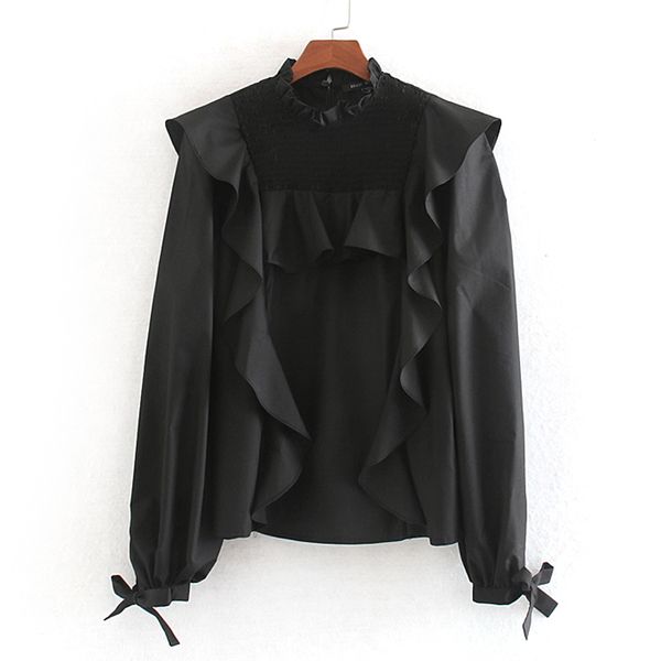 vintage chic cascading ruffle blouses women fashion o neck solid elegant ladies bow long sleeve shirts, White
vintage chic cascading ruffle blouses women fashion o neck solid elegant ladies bow long sleeve shirts, White