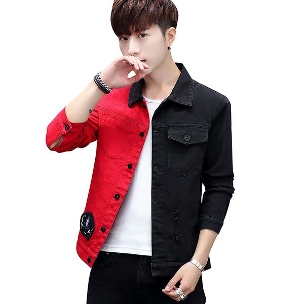 2019 autumn bomber jacket men denim cotton casual patchwork pockets light blue streetwear jackets red coats, Black;brown
2019 autumn bomber jacket men denim cotton casual patchwork pockets light blue streetwear jackets red coats, Black;brown