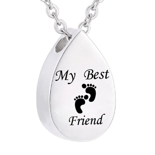 cremation footprint necklace memorial urn water droplets pendant keepsake jewelry urns angel necklace gift for mom, Silver
cremation footprint necklace memorial urn water droplets pendant keepsake jewelry urns angel necklace gift for mom, Silver