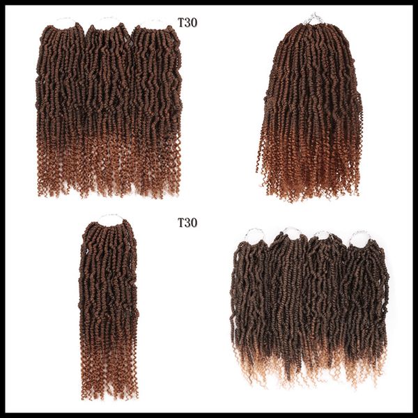 

nice passion twist crochet dhgate synthetic hair weave 14 inch hair for passion twists curl crochet hair extensions bulk dreadlocks high qua, Black