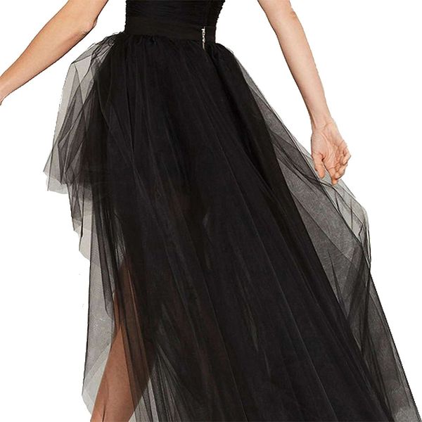 new summer fashion 3 layers tulle black short front long back skirts solid womens high low tutu skirts
new summer fashion 3 layers tulle black short front long back skirts solid womens high low tutu skirts