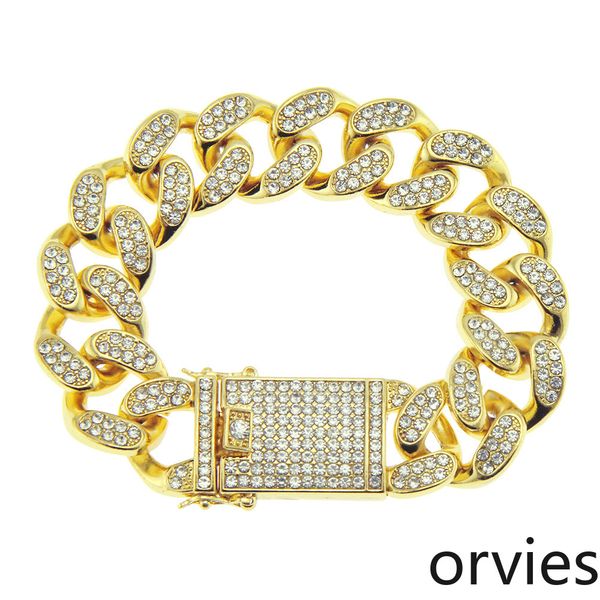 states selling men's diamond-encrusted wide-encrusted diamond gold-plated bracelet fashion trend cuba bracelet 20mm, Black
states selling men's diamond-encrusted wide-encrusted diamond gold-plated bracelet fashion trend cuba bracelet 20mm, Black