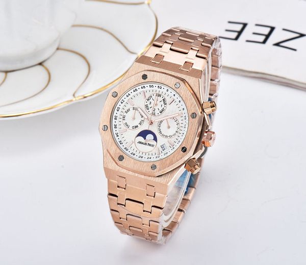 all subdials work watch mens womenes stainless steel quartz wristwatches satch watch watch relogies for men relojes gift, Slivery;brown
all subdials work watch mens womenes stainless steel quartz wristwatches satch watch watch relogies for men relojes gift, Slivery;brown