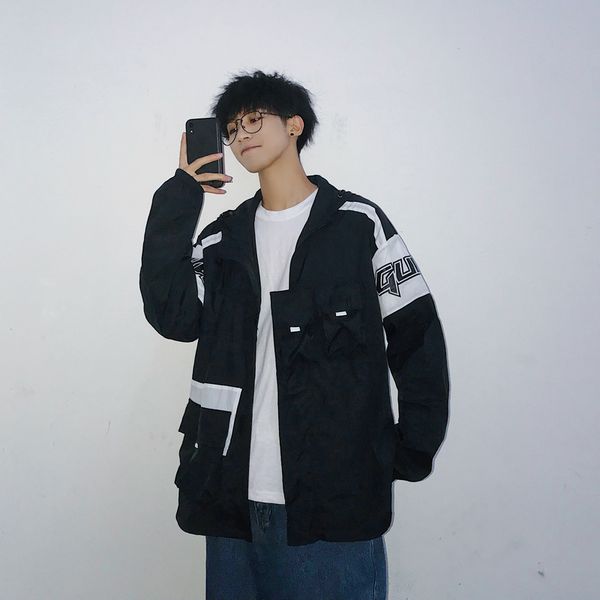 2019 spring new letter printing men's color matching trend temperament sports dating high-end mosaic coat sun protectionclothing, Black;brown
2019 spring new letter printing men's color matching trend temperament sports dating high-end mosaic coat sun protectionclothing, Black;brown