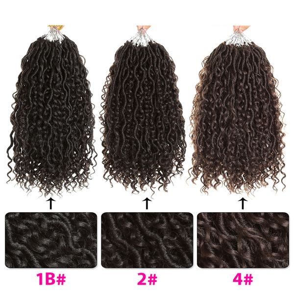24 root 14" goddess locs crochet hair short synthetic twist braids wave hair extension faux for women, Black
24 root 14" goddess locs crochet hair short synthetic twist braids wave hair extension faux for women, Black