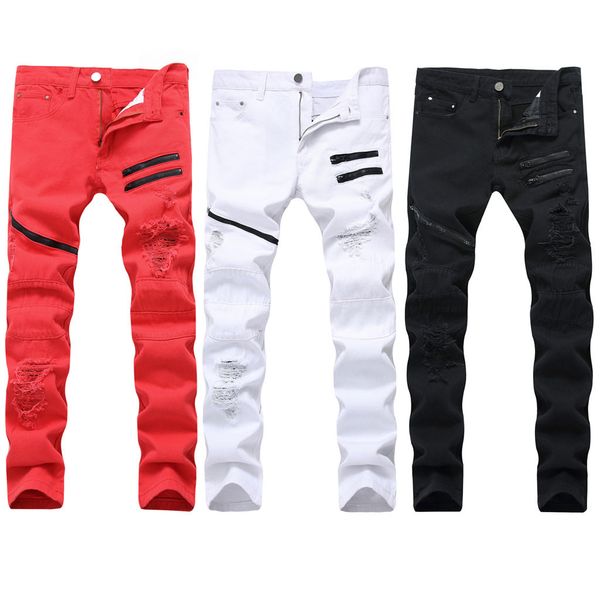 men casual elastic long trousers new fashion elastic personality stretch ripped personality denim trousers 2019 summer pants, Blue
men casual elastic long trousers new fashion elastic personality stretch ripped personality denim trousers 2019 summer pants, Blue