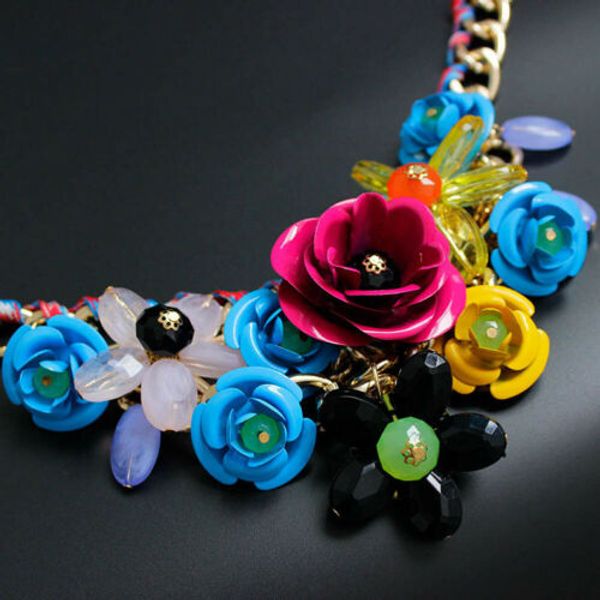 fashion new jewelry chic chain women statement bib chunky flower collar necklace crystal, Silver
fashion new jewelry chic chain women statement bib chunky flower collar necklace crystal, Silver