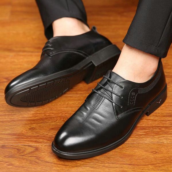 2019 new genuine leather men dress shoes men lace-up business shoes oxfords formal c21-44, Black
2019 new genuine leather men dress shoes men lace-up business shoes oxfords formal c21-44, Black