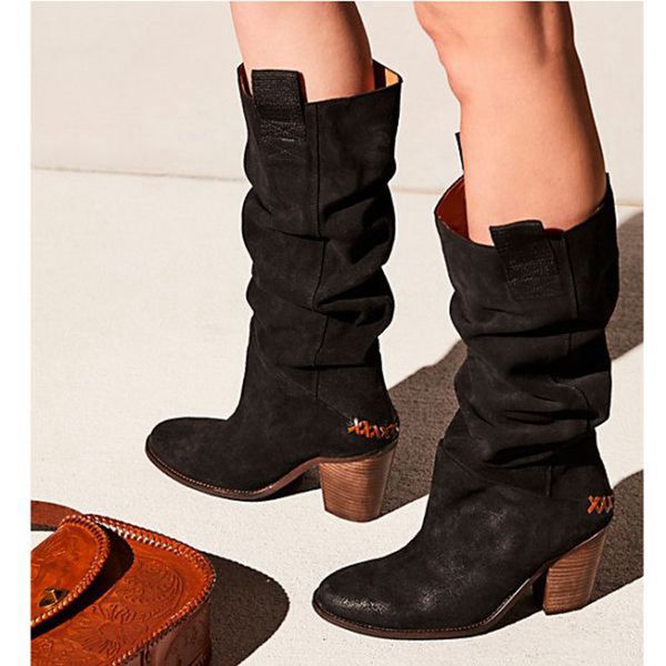 nice nice women high boots shoes casual solid color chunky square heel boots autumn winter warm mid-calf boot ladies shoes, Black
nice nice women high boots shoes casual solid color chunky square heel boots autumn winter warm mid-calf boot ladies shoes, Black