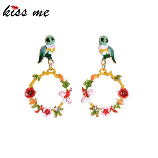 kissme spring multicolor enamel cute owl garland drop earrings for women delicate crystal flower earrings 2020 fashion jewelry, Silver
kissme spring multicolor enamel cute owl garland drop earrings for women delicate crystal flower earrings 2020 fashion jewelry, Silver