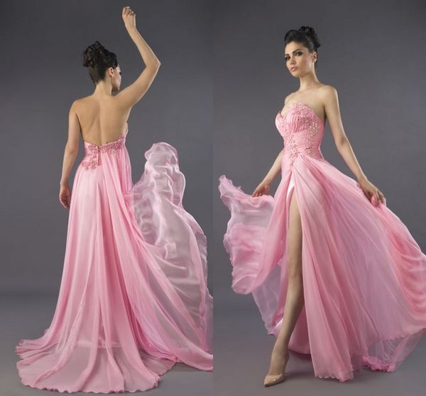 2019 Elegant Pink Sexy Mermaid Evening Dresses High Split Prom Gowns Formal Special Occasion Party Dress Plus Size Abendkleider
2019 Elegant Pink Sexy Mermaid Evening Dresses High Split Prom Gowns Formal Special Occasion Party Dress Plus Size Abendkleider