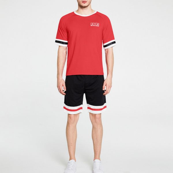 lasperal fashion men tracksuit sport shorts casual loose clothes solid black red loose gym fitness running jogging workout suit, Gray
lasperal fashion men tracksuit sport shorts casual loose clothes solid black red loose gym fitness running jogging workout suit, Gray