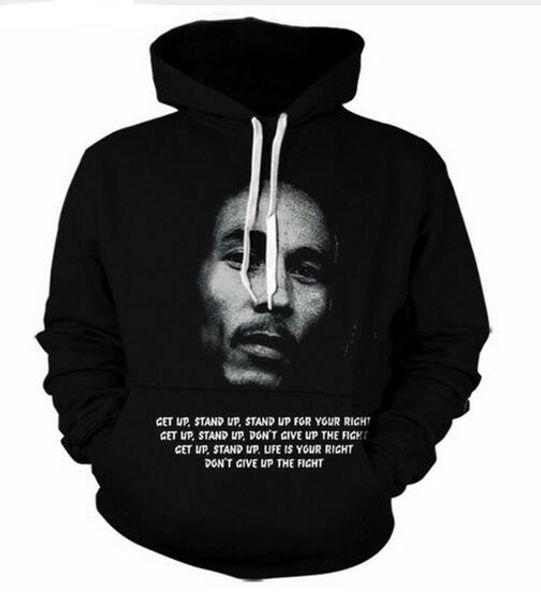 release new fashion man women designer perfect harajuku style bob marley 3d print long sleeve hoodies casual sportswear rw066, Black
release new fashion man women designer perfect harajuku style bob marley 3d print long sleeve hoodies casual sportswear rw066, Black