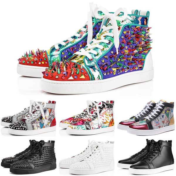 2019 new fashion designer luxury s shoes men women studded spikes platform sneakers vintage genuine leather casual rivet sneaker
2019 new fashion designer luxury s shoes men women studded spikes platform sneakers vintage genuine leather casual rivet sneaker