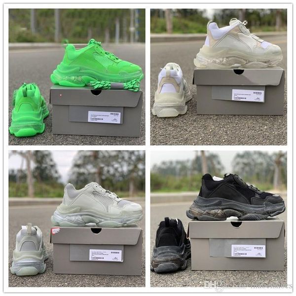 triple paris 2019 s 17fw dad running shoes white black grey green luxury fashion designer mens women sports casual shoes 
triple paris 2019 s 17fw dad running shoes white black grey green luxury fashion designer mens women sports casual shoes