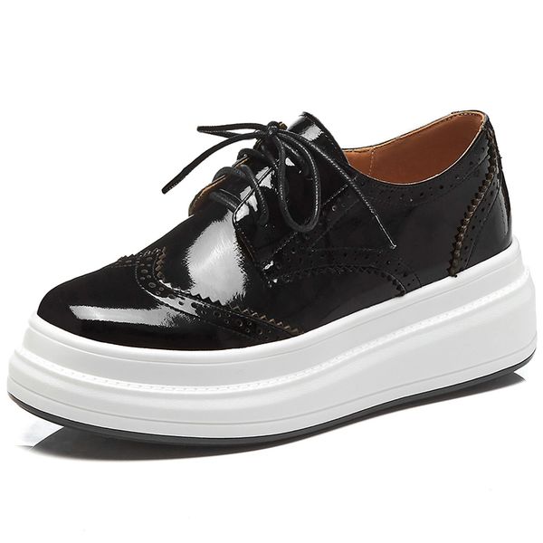 mocassin femme lace up british style patent leather carved brogue platform shoes woman 2019 new black wedge pumps preppy shoes
mocassin femme lace up british style patent leather carved brogue platform shoes woman 2019 new black wedge pumps preppy shoes