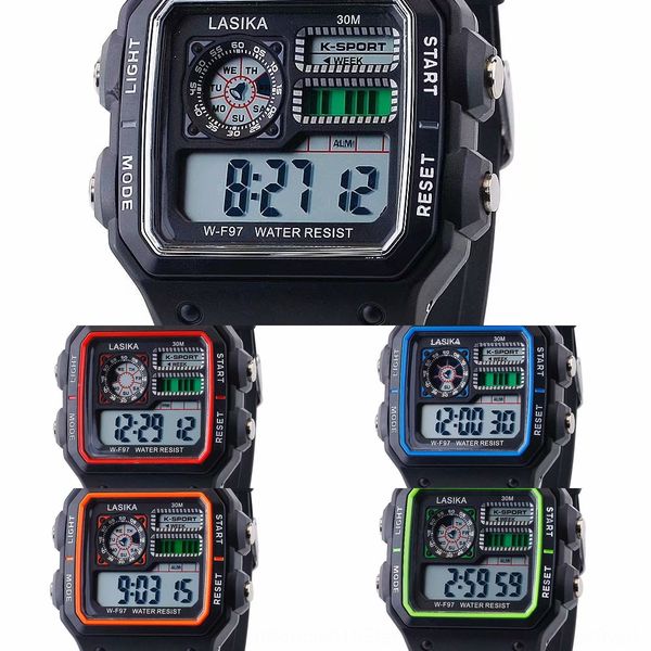 lasska multi-functional outdoor sports student leisure outdoor sports electronic watch square all-match electronic watch, Blue
lasska multi-functional outdoor sports student leisure outdoor sports electronic watch square all-match electronic watch, Blue