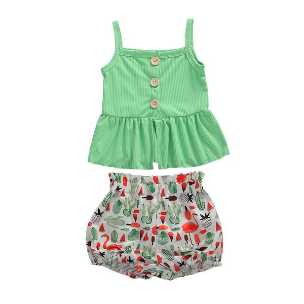 pudcoco baby girls summer plain clothing set two pieces sling ruffle vest cartoon print shorts sunsuit outfits kids 1-4y, White
pudcoco baby girls summer plain clothing set two pieces sling ruffle vest cartoon print shorts sunsuit outfits kids 1-4y, White