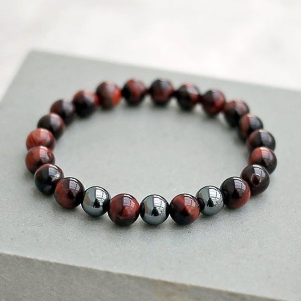 8mm red tigers eye & hematite bracelet mala beads beaded stretchy bracelet self-confidence bracelets for unisex, Golden;silver
8mm red tigers eye & hematite bracelet mala beads beaded stretchy bracelet self-confidence bracelets for unisex, Golden;silver