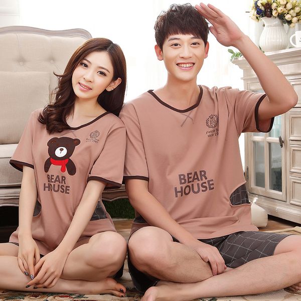 qweek 2019 korean version shor sleeve cotton pajamas women plus size cartoon print couple sleepwear women home pyjamas two piece, Black;red
qweek 2019 korean version shor sleeve cotton pajamas women plus size cartoon print couple sleepwear women home pyjamas two piece, Black;red