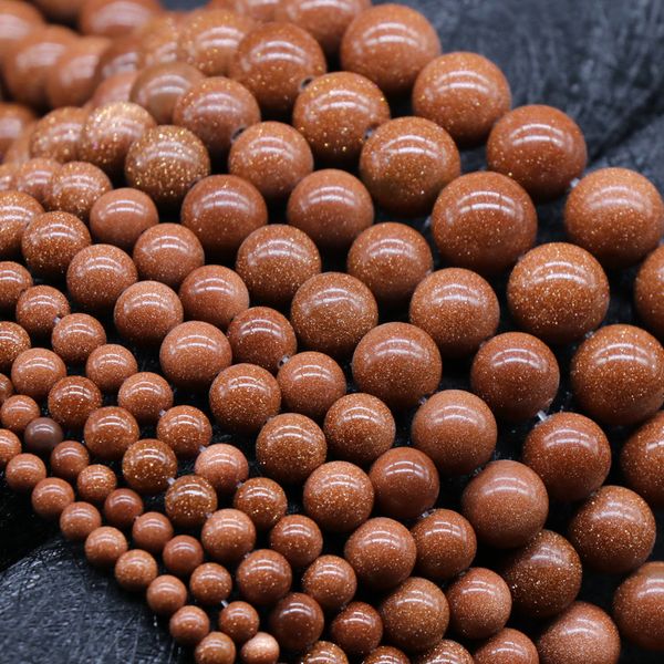 4/6/8/10mm round natural golden sand stone beads for jewelry making diy loose gold sand stone beads fit bracelet necklace 15'', Black
4/6/8/10mm round natural golden sand stone beads for jewelry making diy loose gold sand stone beads fit bracelet necklace 15'', Black