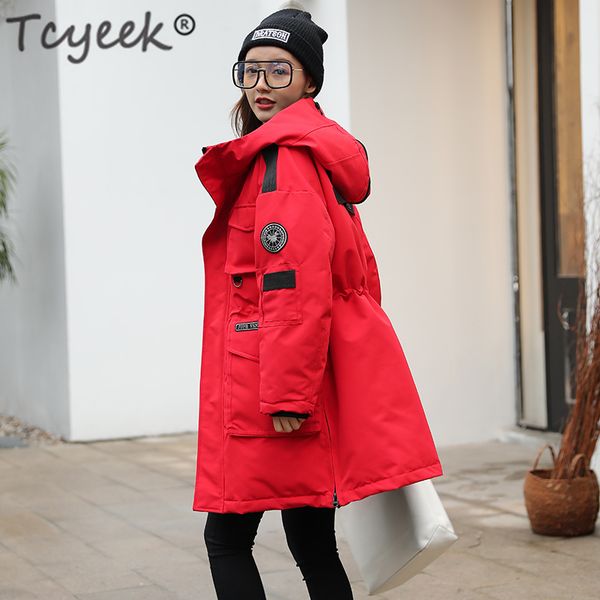 tcyeek plus size women's down jacket hooded korean streetwear winter coat female canada duck down jackets overcoat hiver a8020, Black
tcyeek plus size women's down jacket hooded korean streetwear winter coat female canada duck down jackets overcoat hiver a8020, Black