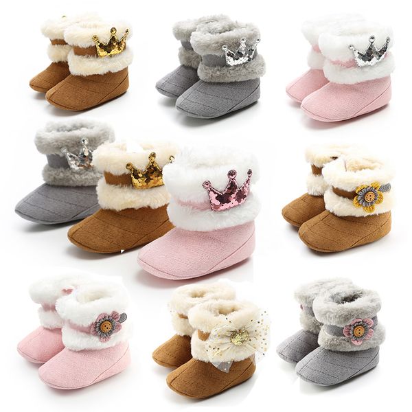 newborn infant baby girls winter warm crown fur mid-calf length slip-on furry boots 0-18m, Black;grey
newborn infant baby girls winter warm crown fur mid-calf length slip-on furry boots 0-18m, Black;grey