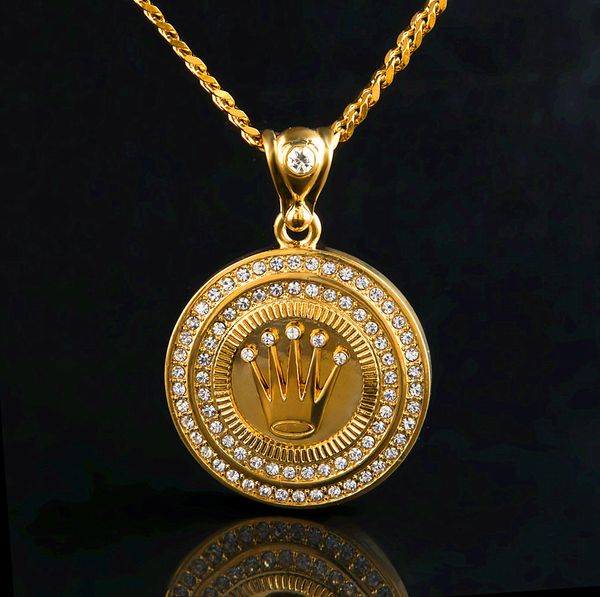 Hip Hop Crown Necklaces For Mens And Women High Quality Pop Gem Pendant Jewelries 18k Gold Plated Hiphop Luxury Accessories
Hip Hop Crown Necklaces For Mens And Women High Quality Pop Gem Pendant Jewelries 18k Gold Plated Hiphop Luxury Accessories