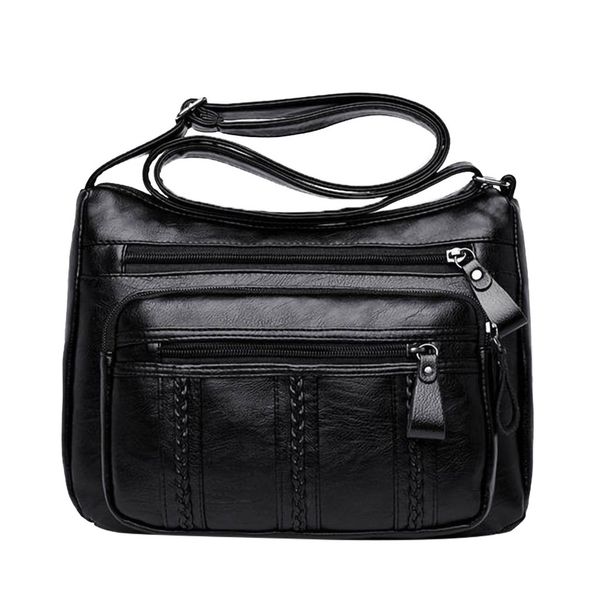 women's pu leather bags fashion solid color bags interior zipper pocket black messenger bag soft shoulder bag casual wild
women's pu leather bags fashion solid color bags interior zipper pocket black messenger bag soft shoulder bag casual wild