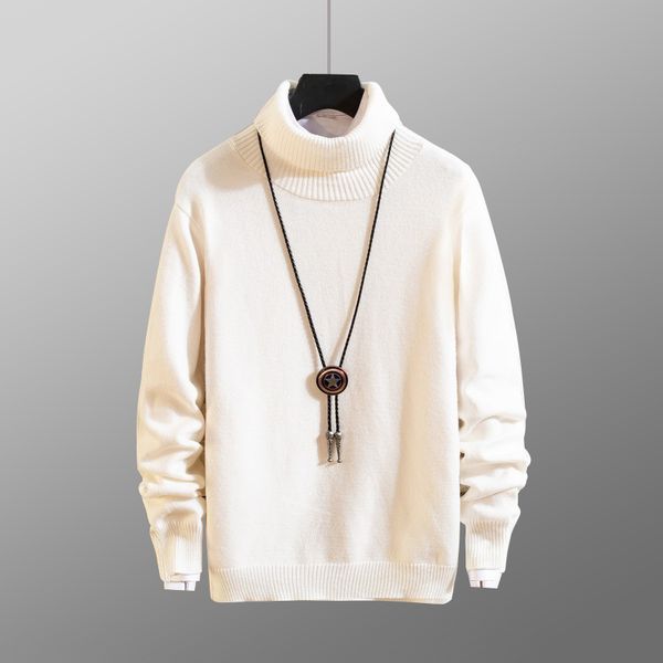 men's sweaters men sweater spring autumn casual turtleneck solid color knitwear blouse basic high neck long sleeved korean style knit, White;black
men's sweaters men sweater spring autumn casual turtleneck solid color knitwear blouse basic high neck long sleeved korean style knit, White;black