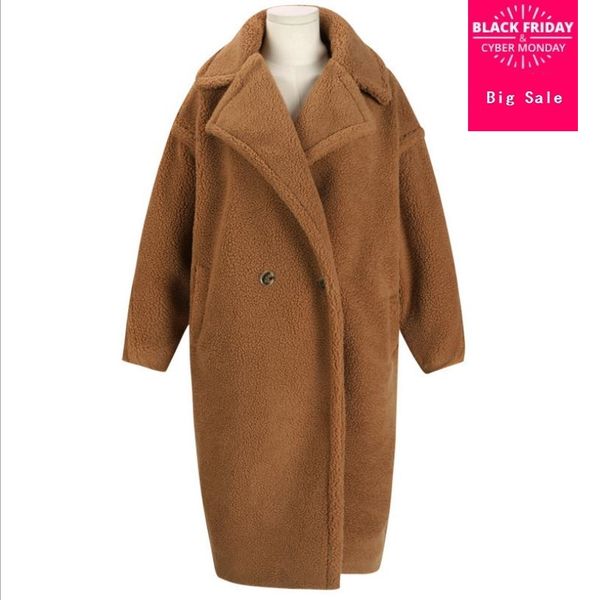 high-end design 2018 winter red brown teddy fur trench coat women fur cashmere overcoat thick warm wool long coats l1277, Black
high-end design 2018 winter red brown teddy fur trench coat women fur cashmere overcoat thick warm wool long coats l1277, Black